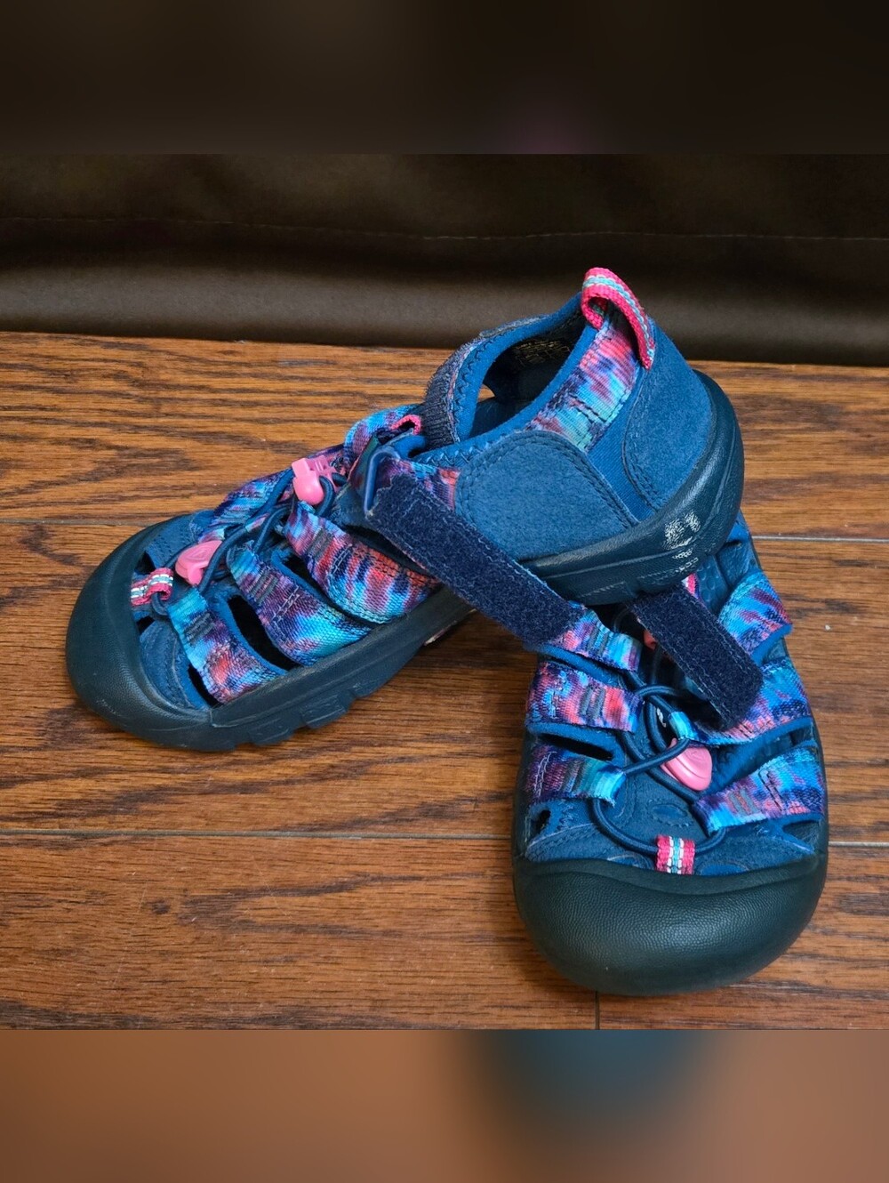 KEEN- Kids Pink and Blue Sandals.
